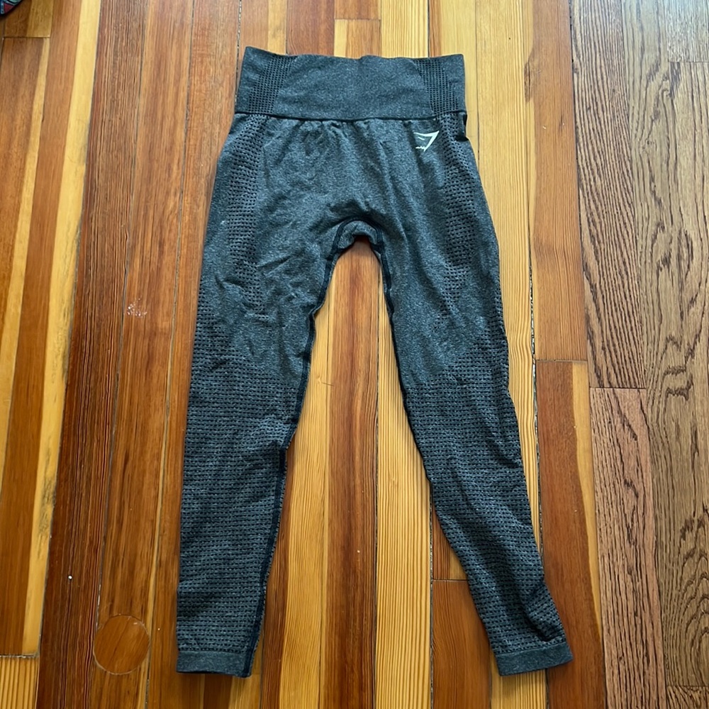 gym shark vital leggings marl gray